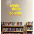 thumbnail image 2 of Work Hard, Be Kind To Each Other Vinyl Letters Stickers Wall Decals Art Inspirational Back to School Quote 23x22-Inch Yellow/Orange, 2 of 5