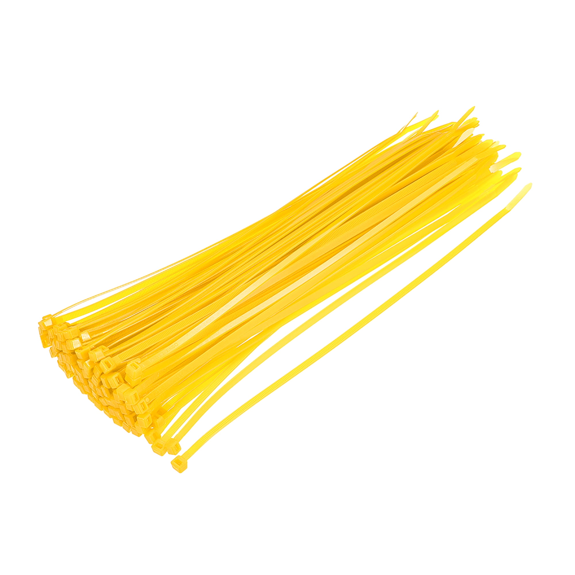 Cable Zip Ties 300mm x 4.8mm SelfLocking Nylon Tie Wraps Yellow 60pcs