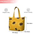 thumbnail image 4 of Yellow Sunflower Pattern Travel Tote Bags for Women Carry On,Large Weekender Bags for Women Travel,Multi Functional Duffle Bag for Work,Shopping,Sports, 4 of 5