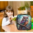 thumbnail image 6 of ALAZA Owl with Leaves Lunch Box Insulated Lunch Bag Reusable Thermal Cooler Tote School Picnic, 6 of 6
