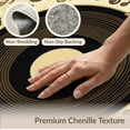 thumbnail image 6 of ODIKA Music Note Sepia Tone Vinyl Record Retro Sound Motif Round Movie Foldable Easy Care for Master Suite, California King, Under Bed, 6 of 7