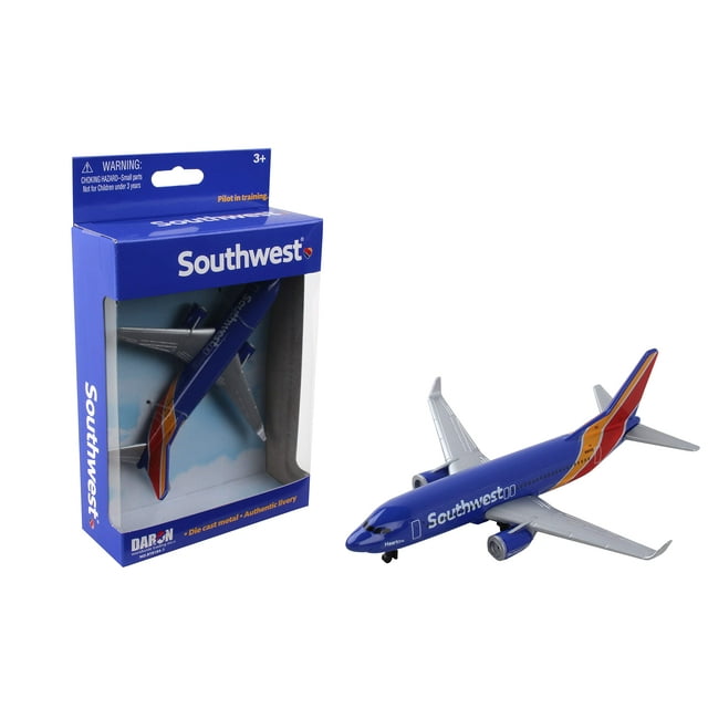 Souvenir de un solo avión Daron Southwest de metal fundido a presión