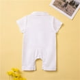 thumbnail image 4 of Coerni Toddler Boy Gentleman Formal Suit Tuxedo Clothes Baby Boys Bowtie Short Sleeve Jumpsuit Bodysuit Pants Outfits, 4 of 8