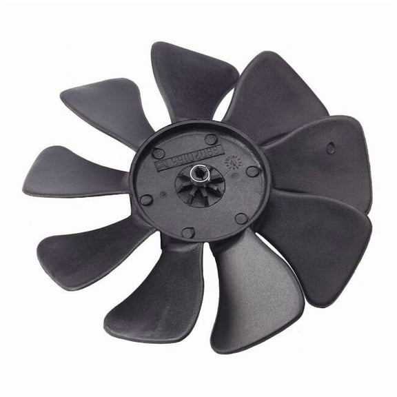 Bathroom Exhaust Fan Blade, 7.5 in Dia, 3/16 in Shaft Dia, Plastic
