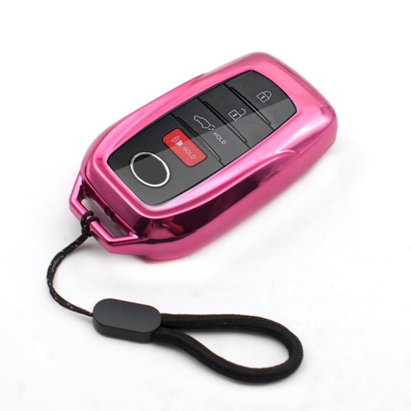 Compatible with Toyota Tacoma Venza Corolla Grand Highlander Prius Land Cruiser Sienna Sequoia Tundra Crown RAV4 Prime Silver TPU Key Fob Cover Case Remote Holder Protector Sleeve Accessories
