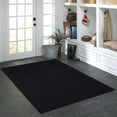thumbnail image 2 of Mainstays Dylan Solid Diamond Olefin Black Indoor Area Rug, 4'x5'4", 2 of 9