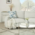 thumbnail image 3 of Nourison Outdoor Pillows Woven Braided Geomet Turquoise Decorative Throw Pillow , 18"X18", 3 of 5