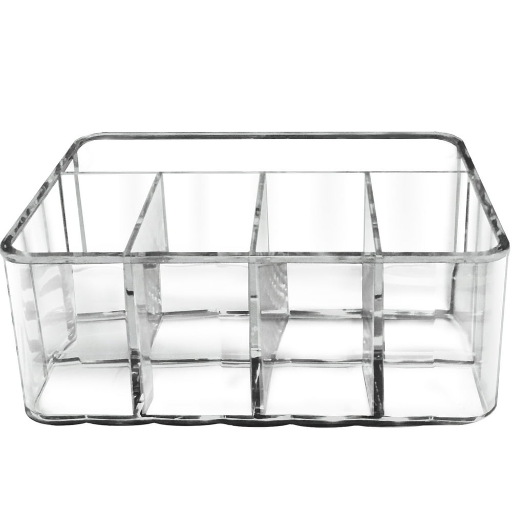 Clear Acrylic Organizers and Storage VanityÂ 5 CompartmentÂ Organizer