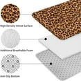 thumbnail image 5 of Brown and Black Leopard Print Bathroom Rugs Sets 3 Piece,Toilet Cover Set,Absorbent Non Slip Bathroom Mats Sets with U-Shaped Contour Rug Toilet Rug Set, 5 of 5