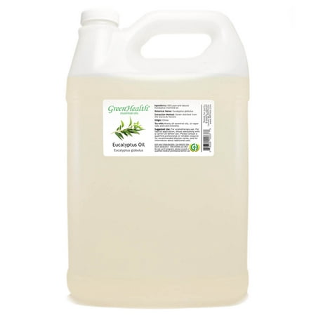 Eucalyptus Essential Oil - 128 fl oz (1 Gallon) Plastic Bottle w/ Cap - 100% Pure Essential Oil by