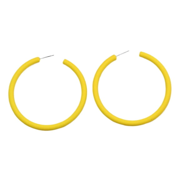 Elegant Round Hoop Earrings Portable Earrings Fashion Earrings Acrylic Texture Suitable for Casual or Formal Occasions