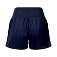thumbnail image 6 of CHENge Women's Shorts 8" Inseam Casual Cotton Summer Shorts for Women Comfort Stretch Fit Walking Lounge, 6 of 8