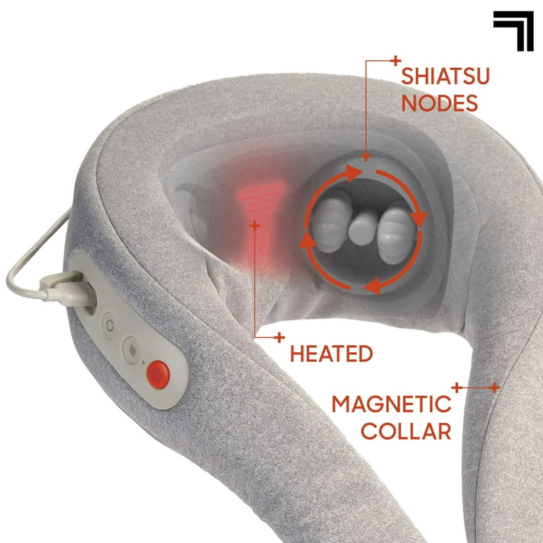 Sharper Image® RealTouch™ Shiatsu Neck Massager, 3 Intensity Levels and  Soothing Heat Mode 