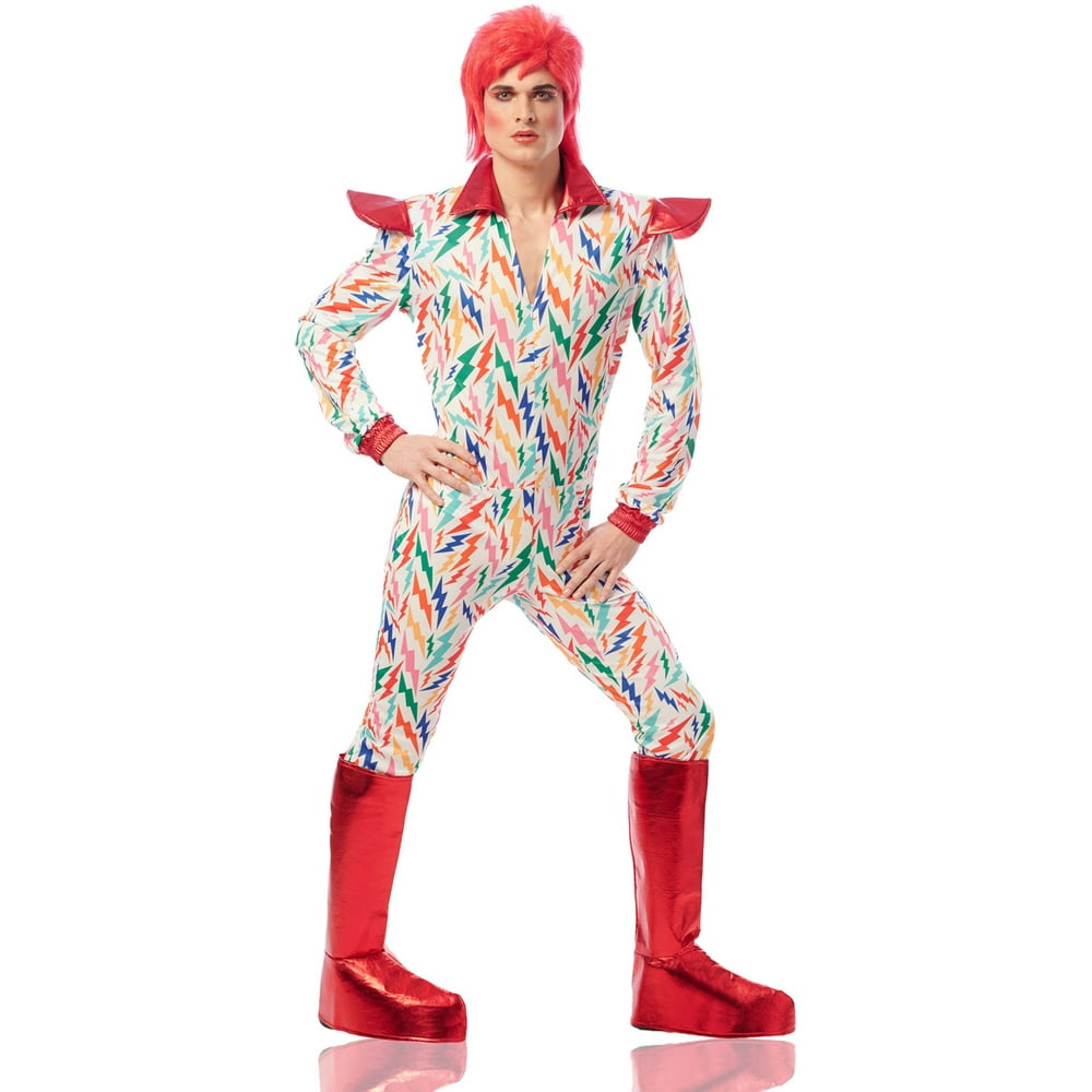 Stardust Mens Adult David Bowie 70s Rock Star Halloween Costume
