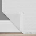 thumbnail image 2 of Eclipse Nora Crochet Print Absolute Zero 100% Blackout Rod Pocket Single Window Curtain Panel, White, 50 x 84, 2 of 2
