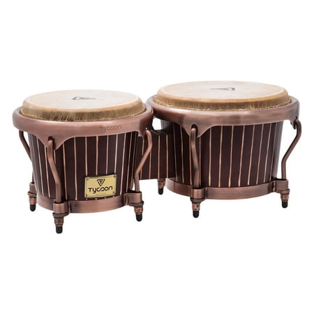 Tycoon Percussion Master Handcrafted Pinstripe Series 7 & 8-1/2 Bongos