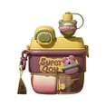thumbnail image 3 of SMihono Kitchen Organizers and Storage Creative Straw Water Cup Large Cute Kawaii Dual Use Water Bottle One Cup Of Two Different Drinks Two Straws Drinking Cup Split Cup For Kids Teens Student Kitchen Gadgets Must Have 2023, 3 of 3
