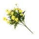 thumbnail image 5 of Ramo de flores artificiales Hojas de simulación Flor Decoración floral Hogar Fiesta de bodas Planta falsa, Amarillo Inevent HA8310-05B, 5 of 6
