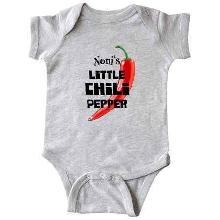 

Inktastic Noni s Little Chili Pepper Gift Baby Boy or Baby Girl Bodysuit