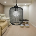 thumbnail image 1 of CRAFTHROU Lamp Protector Iron Pendant Shade Lamp Shade Black 1Pcs, 1 of 5