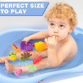 Mold Free Baby Bath Toys for Toddlers 13,6 Pcs No Hole Dinosaur