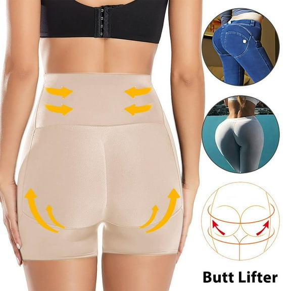 Byworldtasic Womens Shorts Butt Lifter Panties Padded Underwear for Women Seamless Booty Pads Hip Enhancer Panty