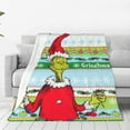 grinch Blanket Super Soft Throw Blanket Lightweight Blanket for Men Women Friend Family Warm