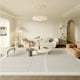 thumbnail image 3 of French Living Room Decoration Stripe Rug Large Area Thickening Anti-slip Mat Fluffy Soft Cloakroom Carpet Cream Rugs for Bedroom My Lux Decor Round, 3 of 12