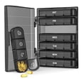 thumbnail image 1 of 28 Compartments Weekly Pill Organizer 4 Times/Day Portable Travel Pill Box Large Pill Container with Light Pill Case for Vitamins, Medications, Supplements and Fish Oil, 1 of 11