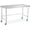 With casters, variant on Huisuilinss Stainless Steel Work Table,Heavy Duty Kitchen Work Table,Commercial Kitchen Prep Table Metal Worktable for Restaurant Home Hotel