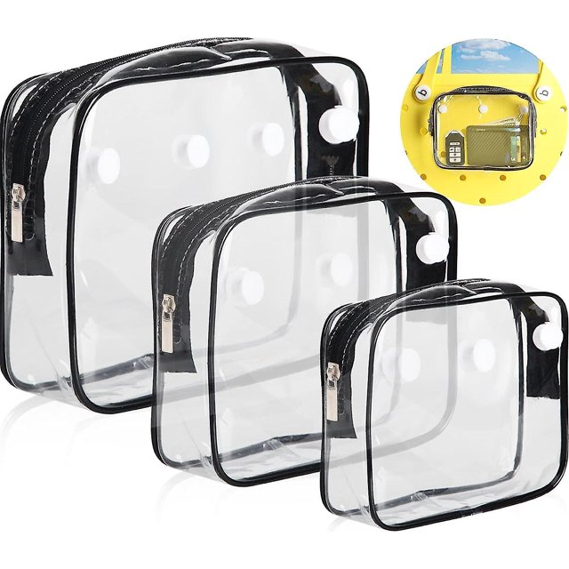 Accesorios para bolso de playa LANNMXG 3 piezas transparente Bogg organizador de brochas de maquillaje