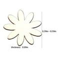 thumbnail image 3 of Fiudx Calcomanías de Flores de Madera, 50 Piezas de Adornos Diy Sin Terminar, Materiales Creativos para Manualidades, Madera Duradera, Decoración para Bodas y Fiestas, Diseño Personalizable y Pintabl, 3 of 6