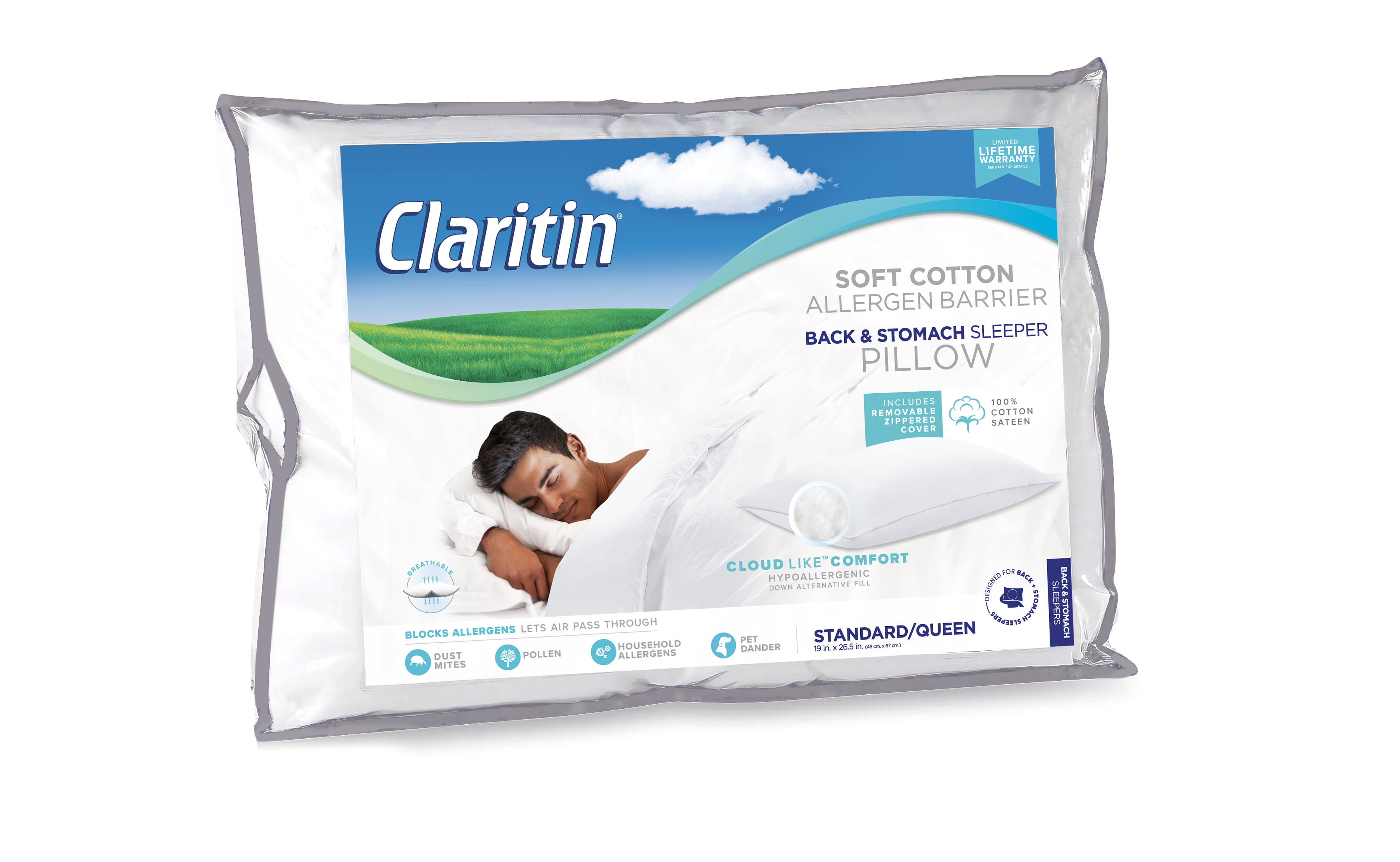claritin ltimate allergen barrier embossed mattress protector