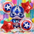 thumbnail image 3 of 5 Pcs For Captain America Themed Birthday Foil Balloons,Cartoon Balloon,Birthday Party Decorations,Party Kit Supplies for Boy Girls Celebration, 3 of 3