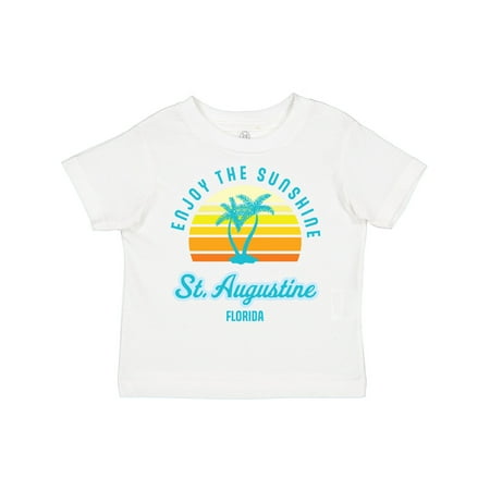 

Inktastic Summer Enjoy the Sunshine St. Augustine Florida in Blue Gift Toddler Boy or Toddler Girl T-Shirt