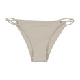 thumbnail image 1 of Tavik Womens Asher Knot Side Straps Bikini Swim Bottom, Beige, Medium, 1 of 2