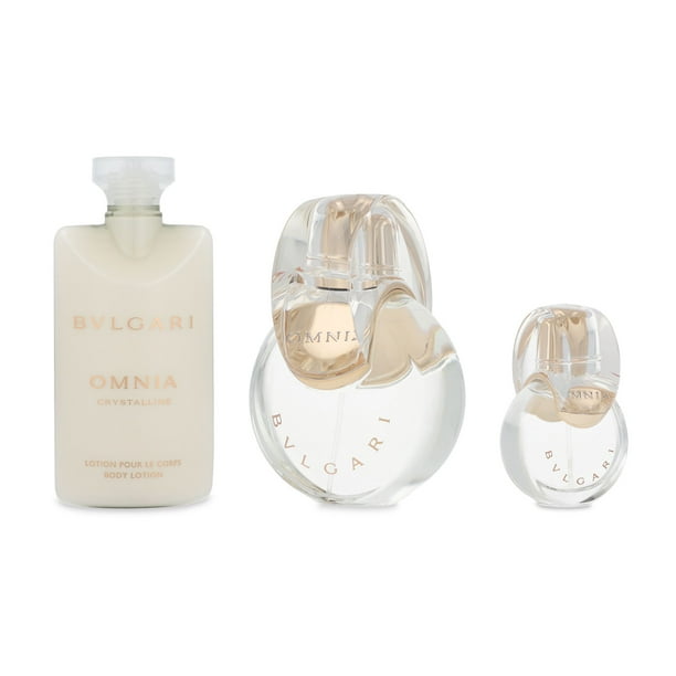 Set de 3 piezas Perfume BVLGARI Omnia Crystalline para mujer