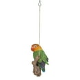 thumbnail image 3 of 6.5" Lovebird Parrots on a Branch Hanging Outdoor Garden Statue, 3 of 6