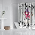 thumbnail image 2 of Merry Christmas Snowman Winter Shower Curtain,Washable Show Curtain with Hooks Friendly Polyester Fabric Curtains for Halloween Thansgiving Christmas Hotel Dorm, 2 of 5