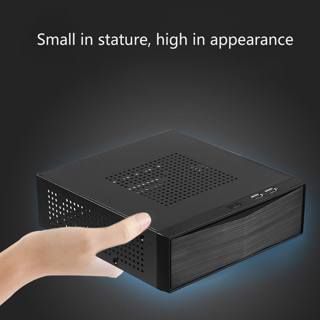 WINDLAND ITX Computer for Case FH05 Mini Desktop for Case Industrial Control Home Theater PC Gaming for Case Horizontal Metal Des
