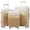Tan, variant on Euroco 3 Piece Luggage Sets,ABS Hardside Suitcase Set with TSA Lock and Spinner Wheels,Lightweight Travel Luggage set (20"/24"/28") for Men Women,Ivory & Brown