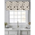 thumbnail image 4 of Plaid Polka Dots Pumpkin Valances for Windows Thanksgiving Rustic Linen Rod Pocket Curtains Valance Short Window Treatment Drapes for Living Room, Bedroom Bathroom 42"&nbsp;W x 12" L, 4 of 5