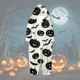 Family Matching Pajamas Pumpkin Print Hooded Silk Pajamas Set for