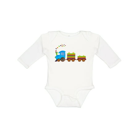 

Inktastic Colorful Toy Train Gift Baby Boy or Baby Girl Long Sleeve Bodysuit