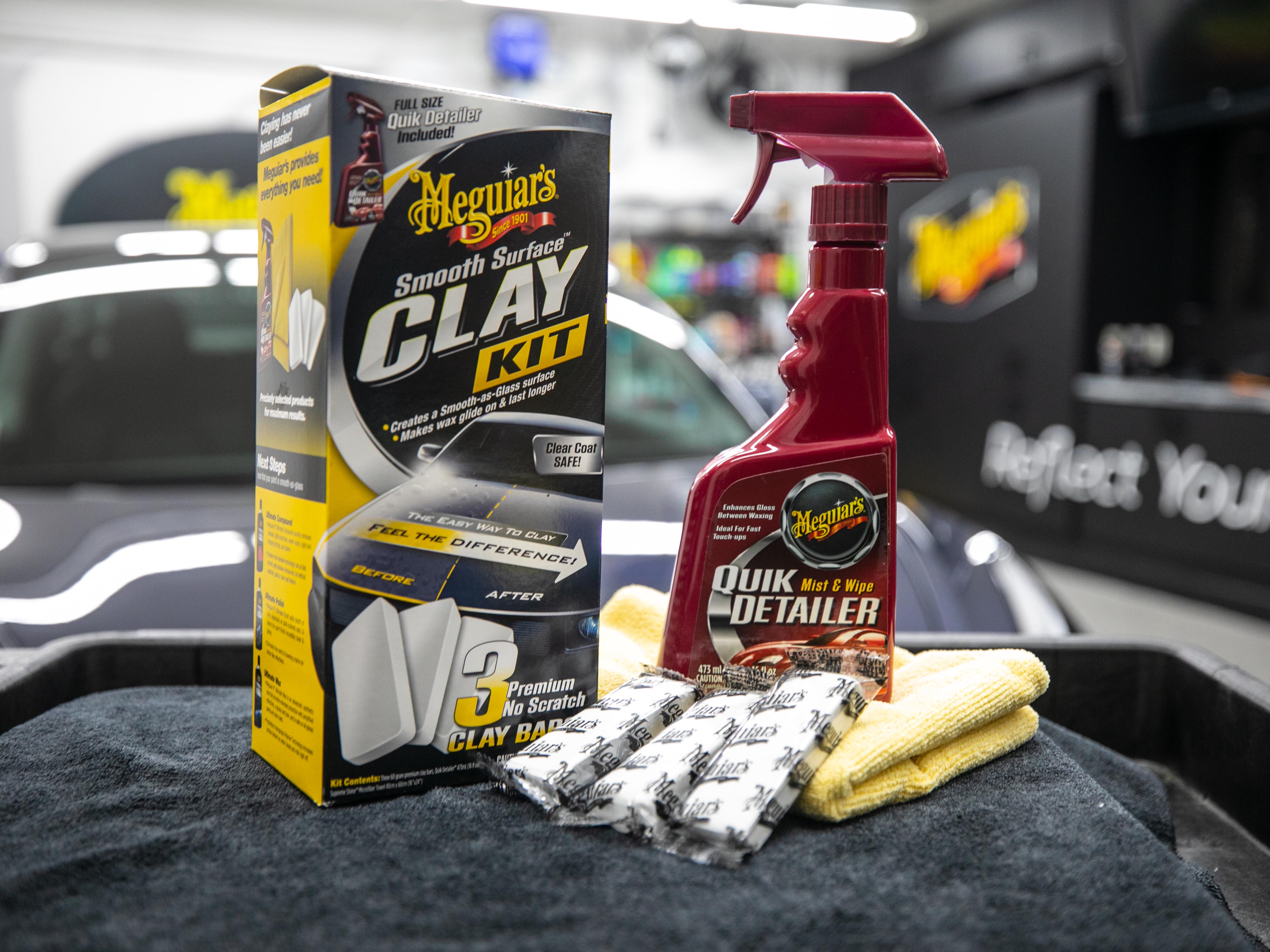 Meguiar's Smooth Surface Clay Kit - Safe and Easy Car Claying for a smooth as Glass Finish, G191700 - image 5 of 16