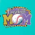 thumbnail image 2 of Baseball Mom Cheetah Glitter Sports Womens Slim Fit Junior Tee, Tahiti Blue, X-Large, 2 of 5