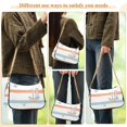 thumbnail image 4 of FORMRS Womens Shoulder Bag with Chain Strap Clutch Purse Cute Tote Handbag, Orange Nautical Pattern, 4 of 7