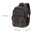 thumbnail image 2 of KAUKKO Vintage Canvas Backpack - Large Capacity,Multi-Functional Durable Outdoor Rucksack KS28, 24.3L, 2 of 6