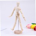 thumbnail image 3 of OULII Sculptures Home Decor Wooden Joints Person Model Beige Drawing Aid Friendship 1Pcs, 3 of 8