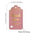 thumbnail image 5 of Inkdotpot Pack Of 50 Real Gold Foil Paper Tags ThankYou From The New Wedding Favor Hang Tags, 5 of 6